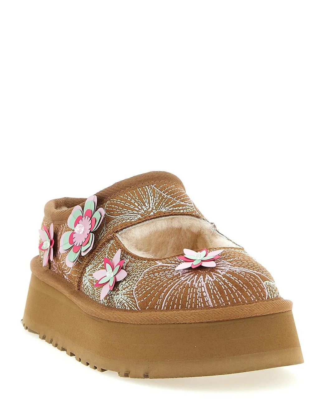 Ugg Brown 'Bea Mary Jane Meadow' Sabots