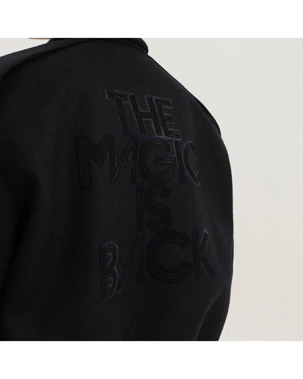 1989 STUDIO Black Magic Bomber for men