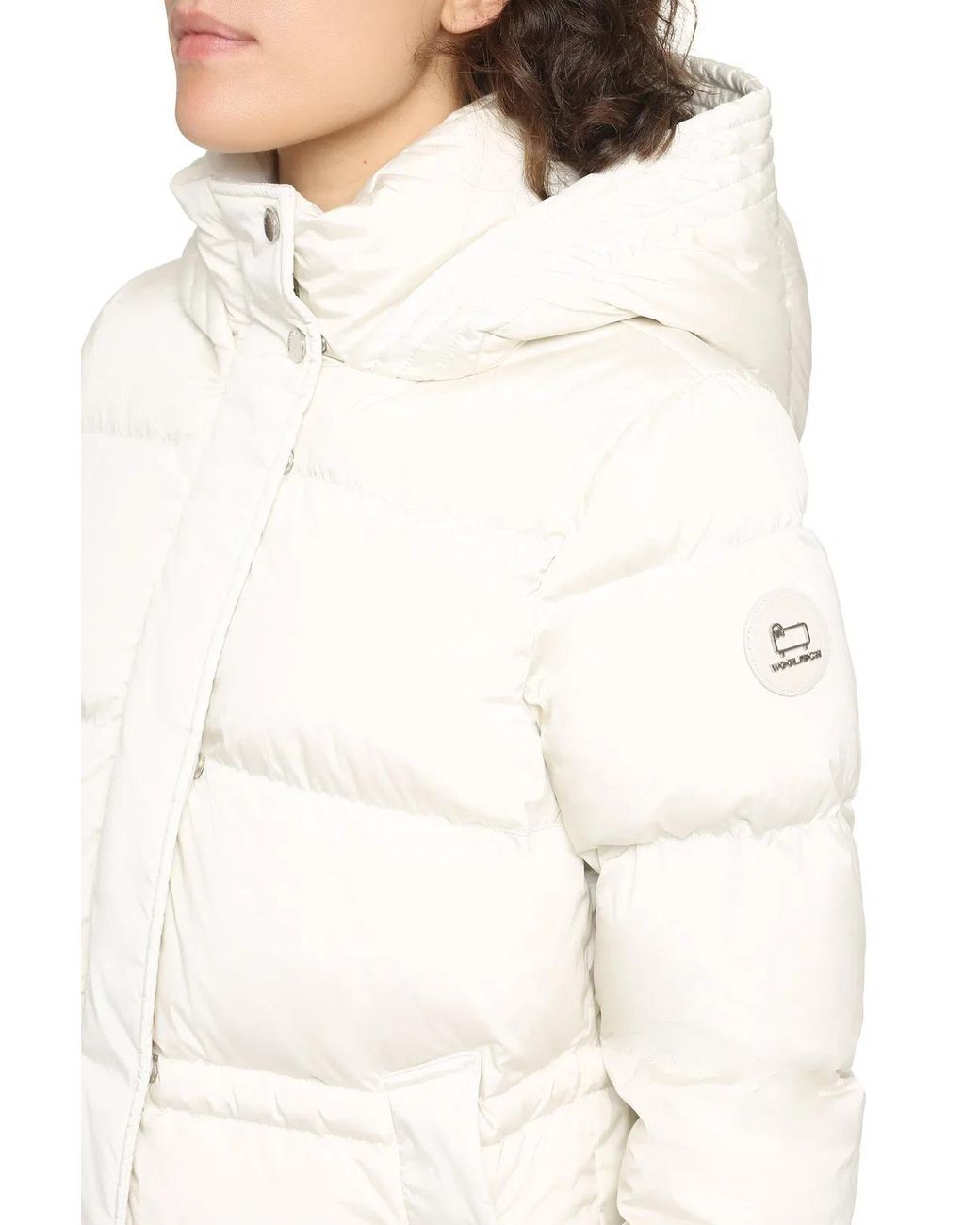 Woolrich White Alsea Puffer Parka