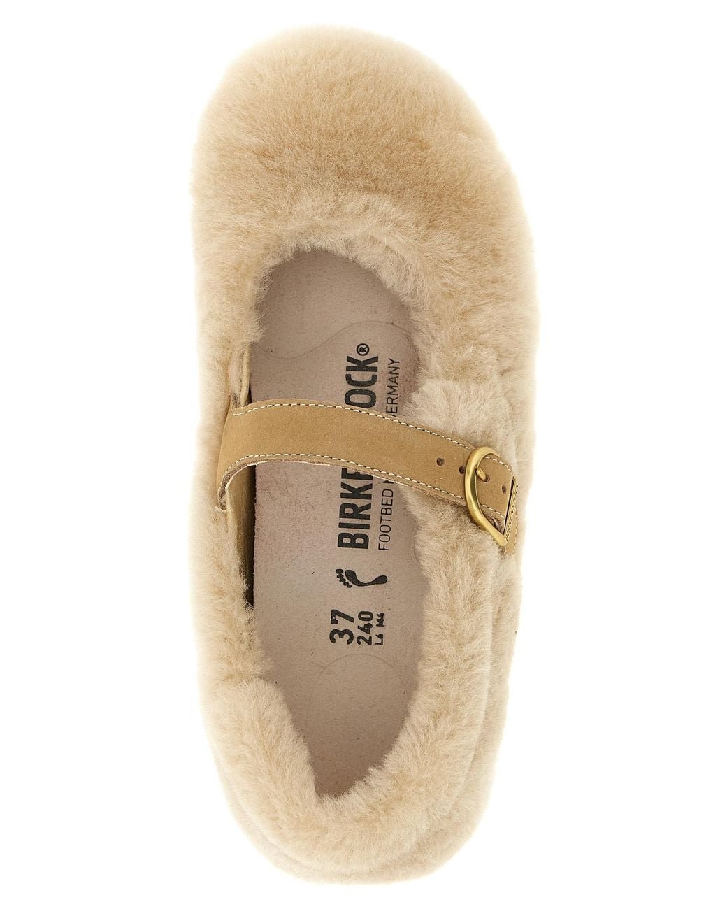 Birkenstock Natural 'Santa Clarita' Ballet Flats