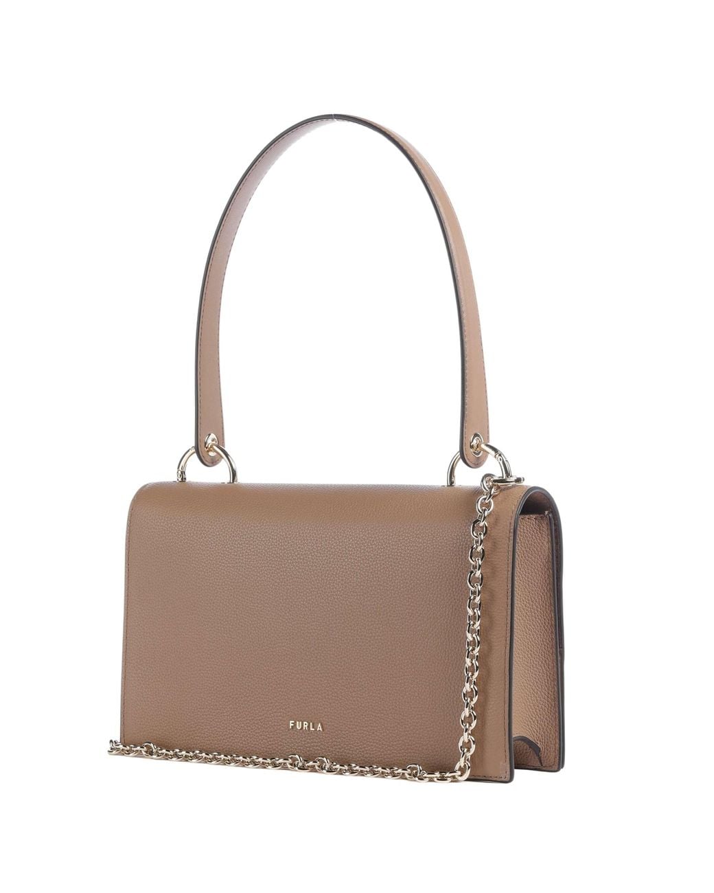 Furla Brown Amelia M Shoulder Bag