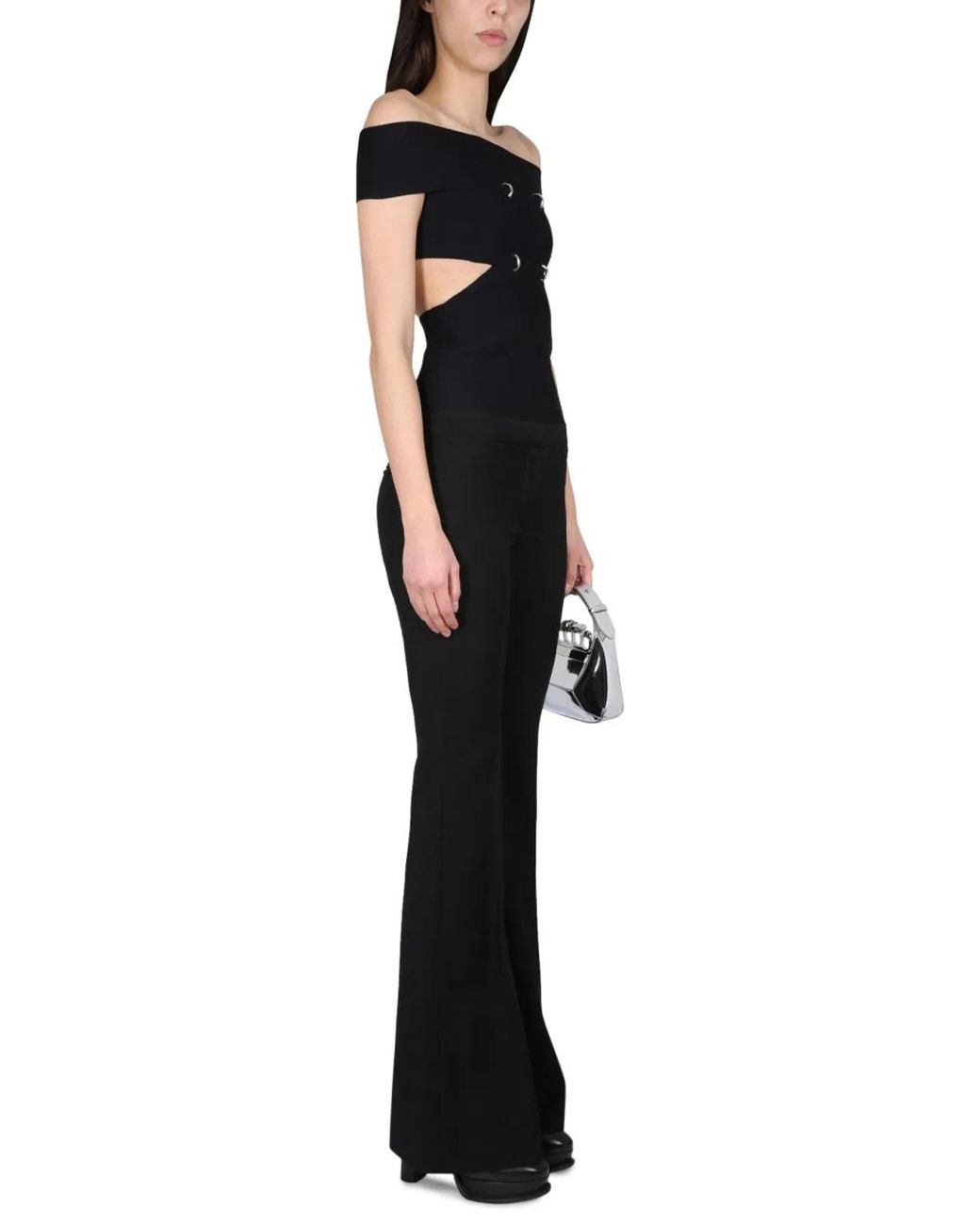 McQueen Black Top With Cut Out Details