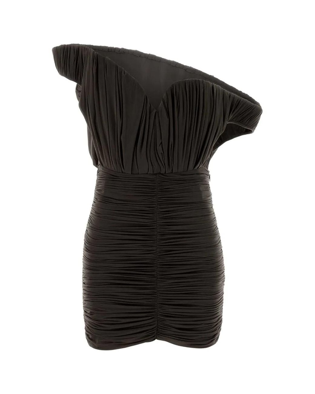 Magda Butrym Black Mud Jersey Mini Dress