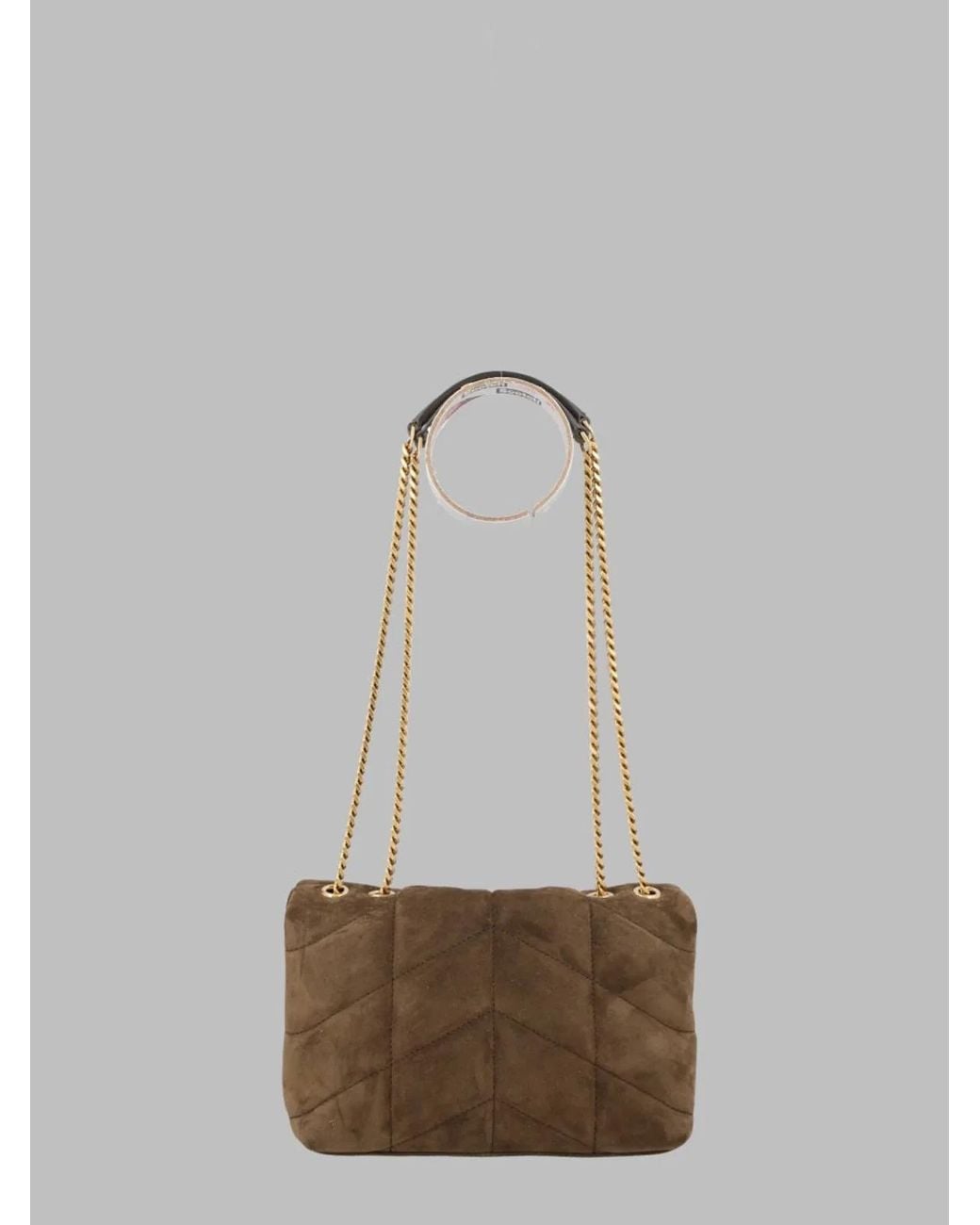 Saint Laurent Green Shoulder Bag Puffer Toy Leather Calf