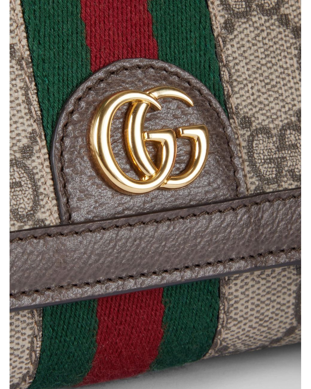 Gucci Brown Ophidia Wallet On Chain