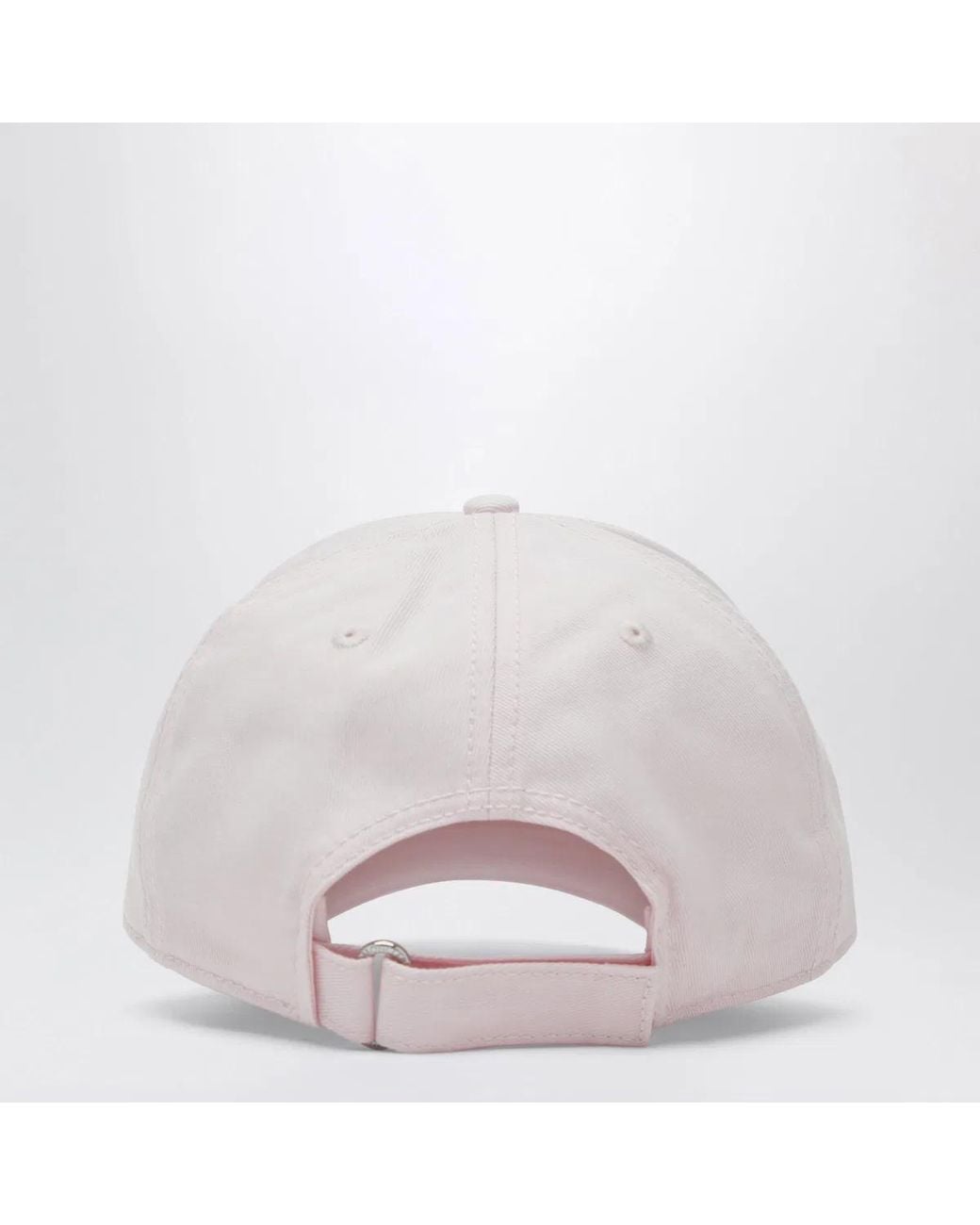 Moncler White Baseball Cap With Logo Patch for men