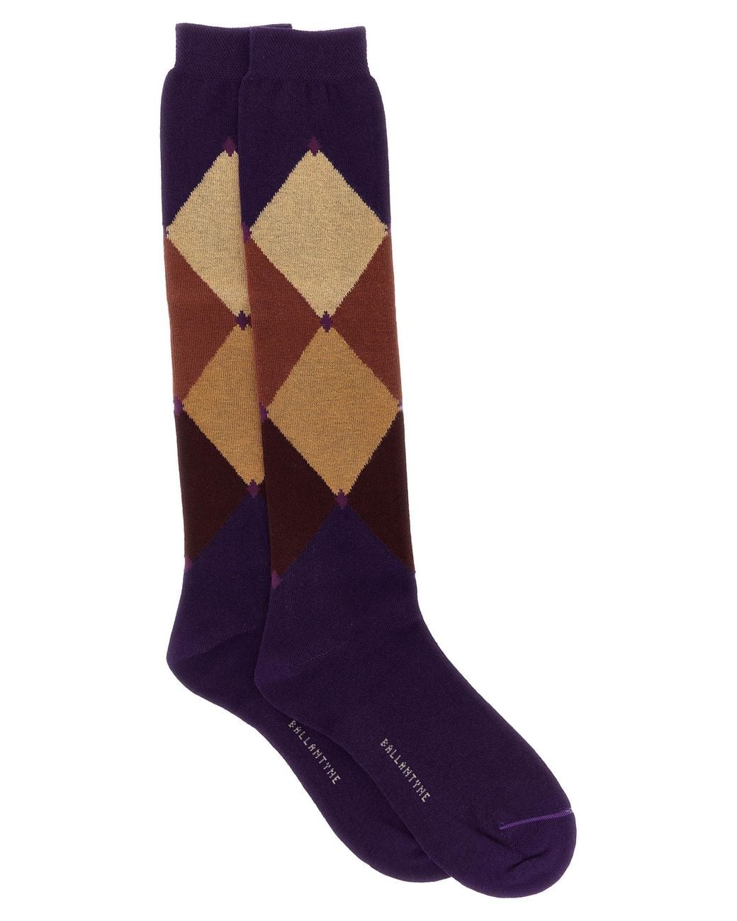 Ballantyne Purple 'Diamond' Socks