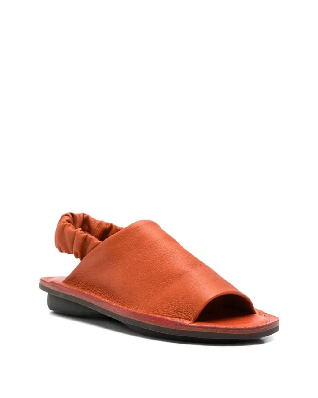 Trippen Red "Nudge" Flat Sandals