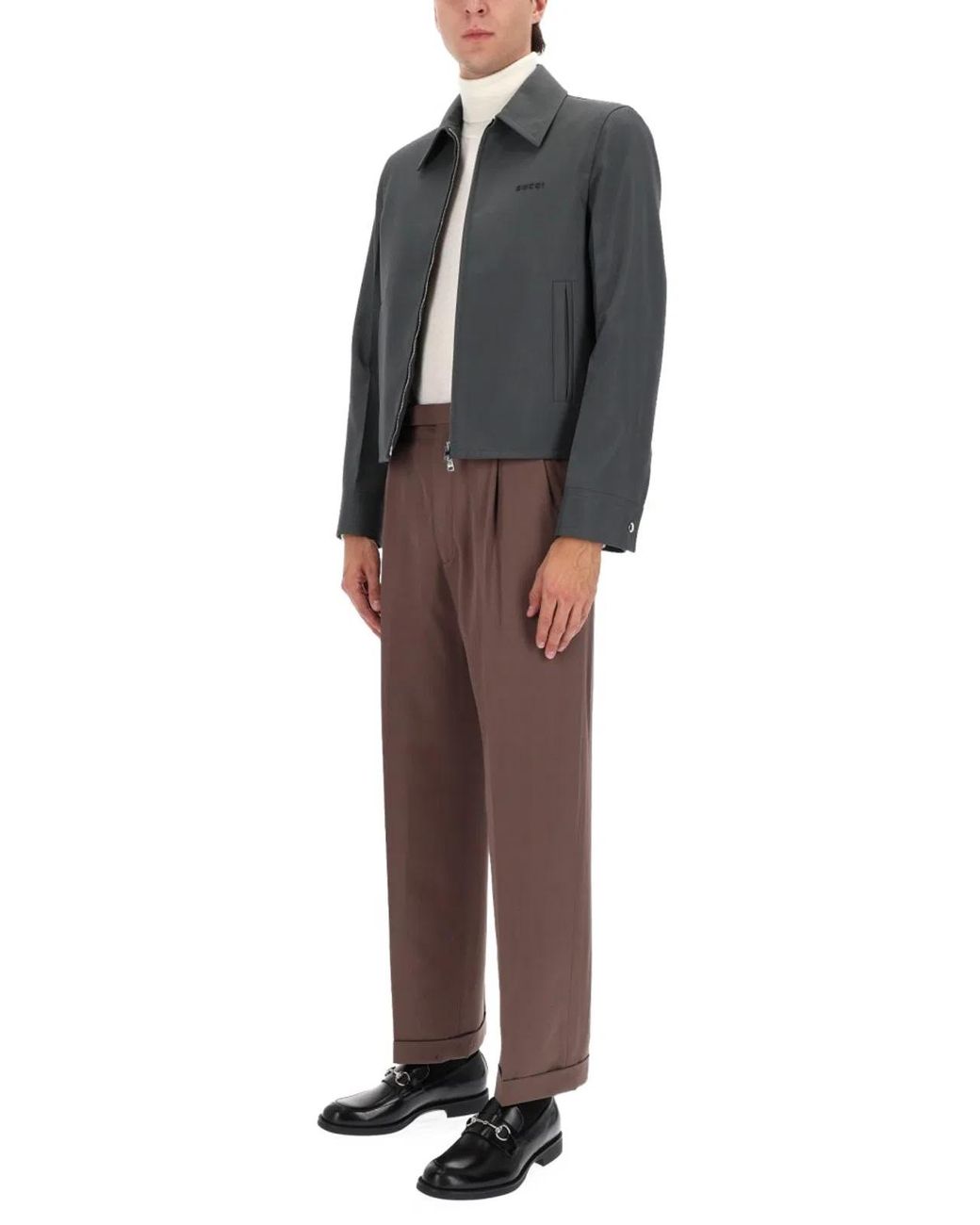 Gucci Gray Jacket With Zip