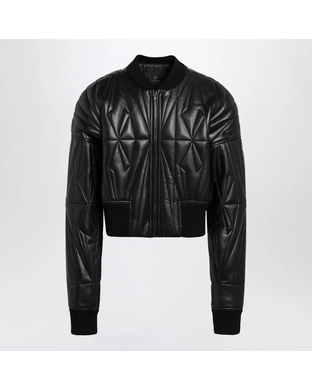 Moncler Black Quilted Zipup Down Jacket for men
