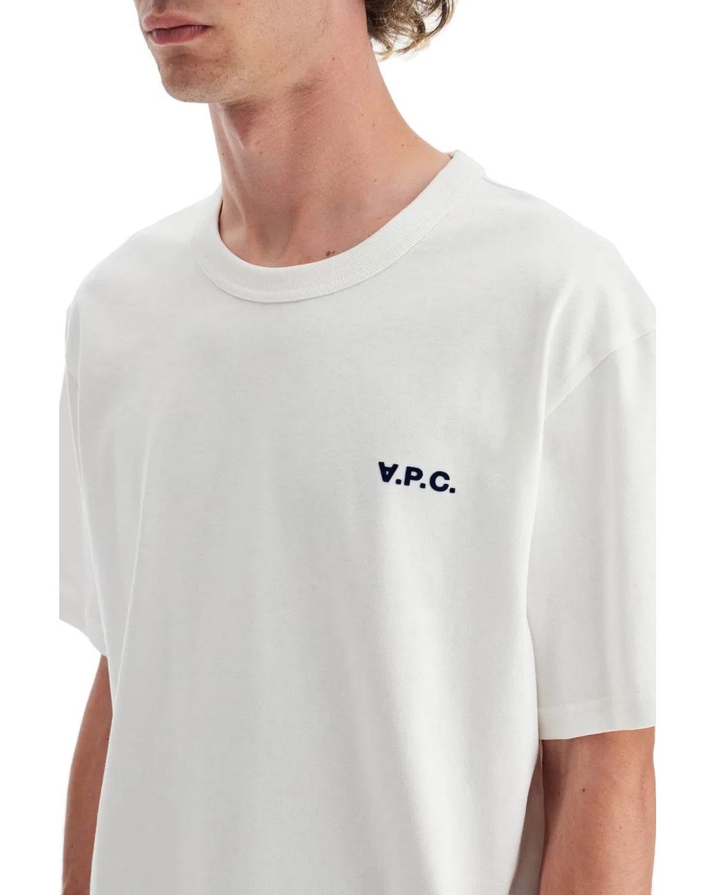 A.P.C. White Boxy Petit Vpc Cotton Crew-Neck T-Shirt for men