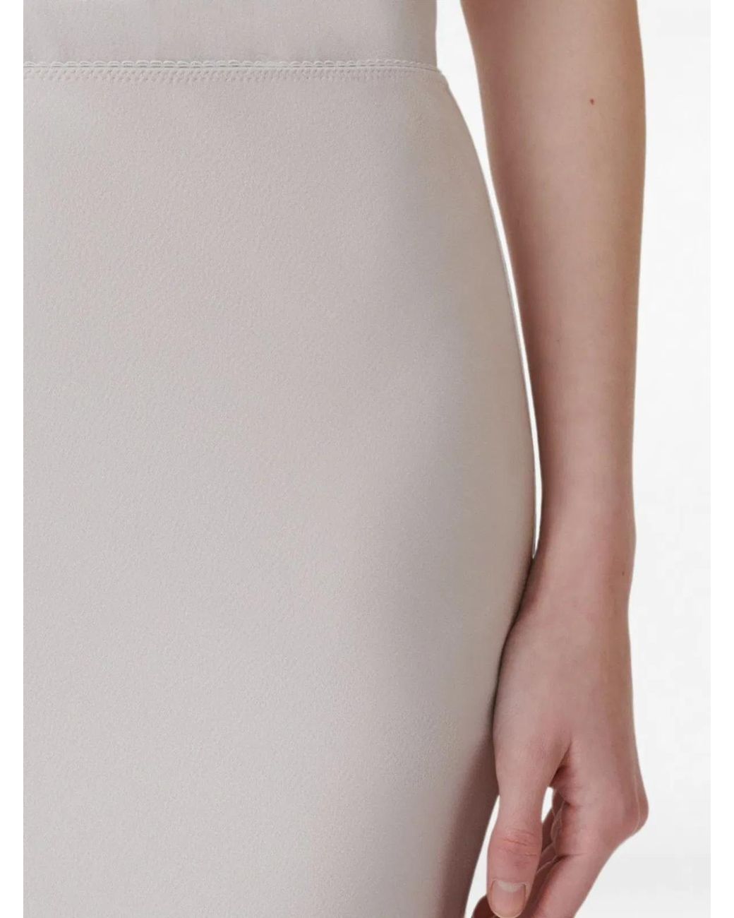 Fabiana Filippi White Long Skirt