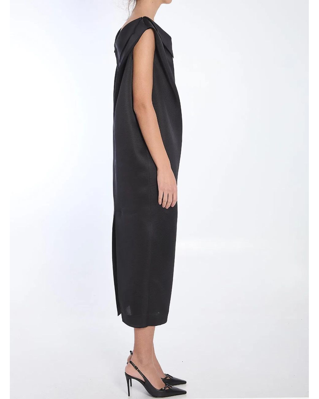 Khaite Black Selwyn Long Dress