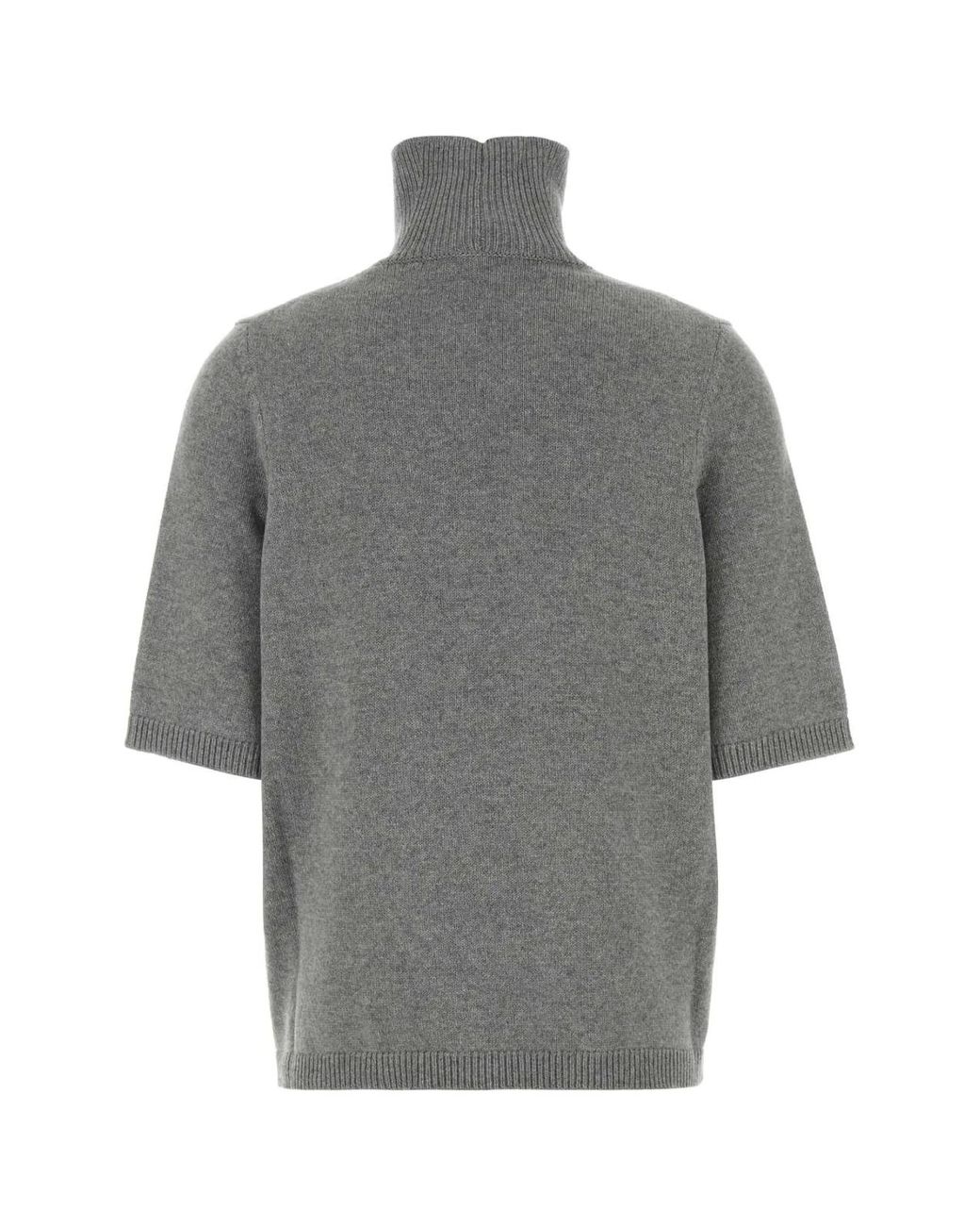 Alaïa Gray Alaia Stretch Cashmere Blend Sweater