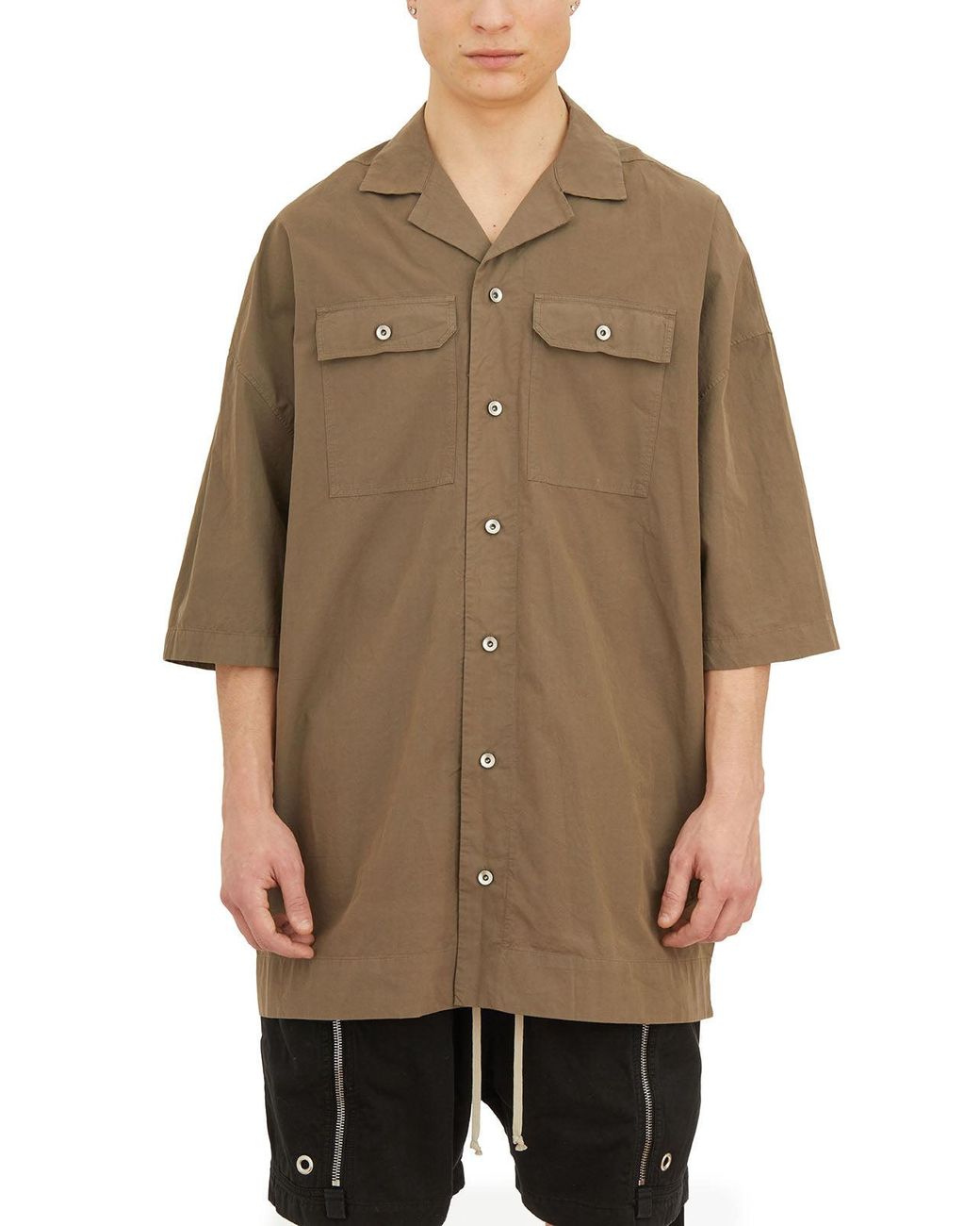 Rick Owens Magnum Tommy Shirt in Natural for Men | Lyst