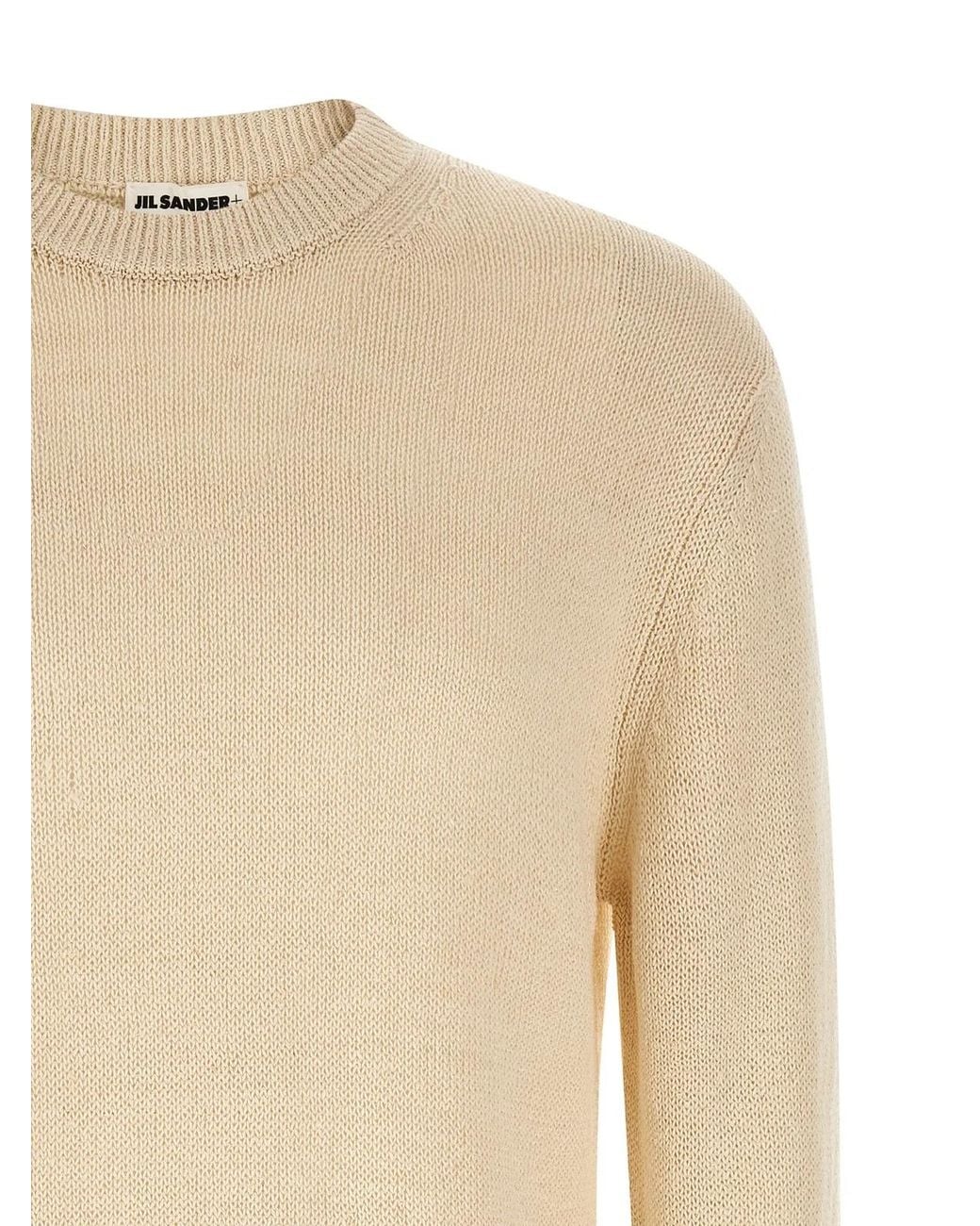 Jil Sander Natural Silk Hemp Sweater for men