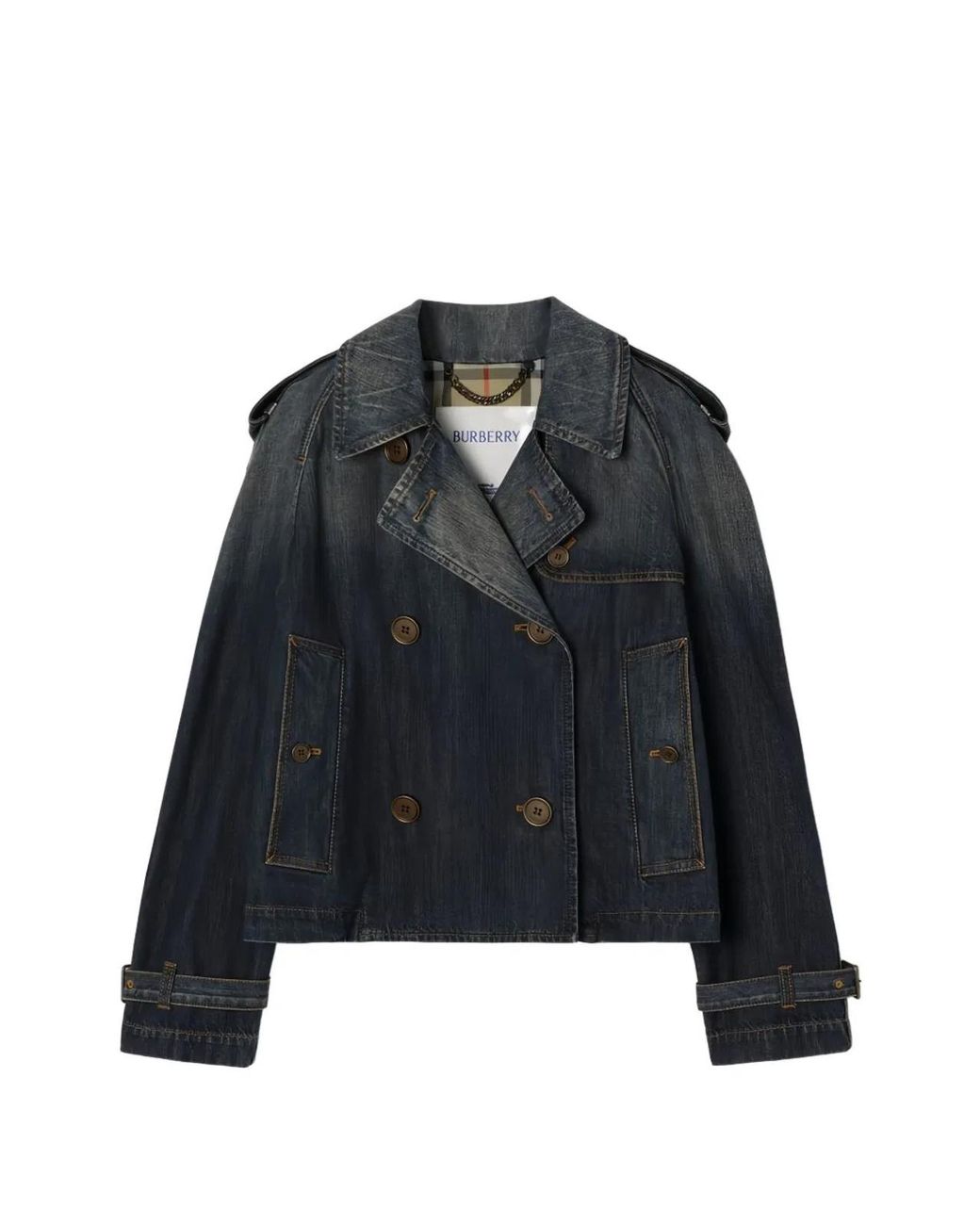 Burberry Blue Mid Cotton Jackets