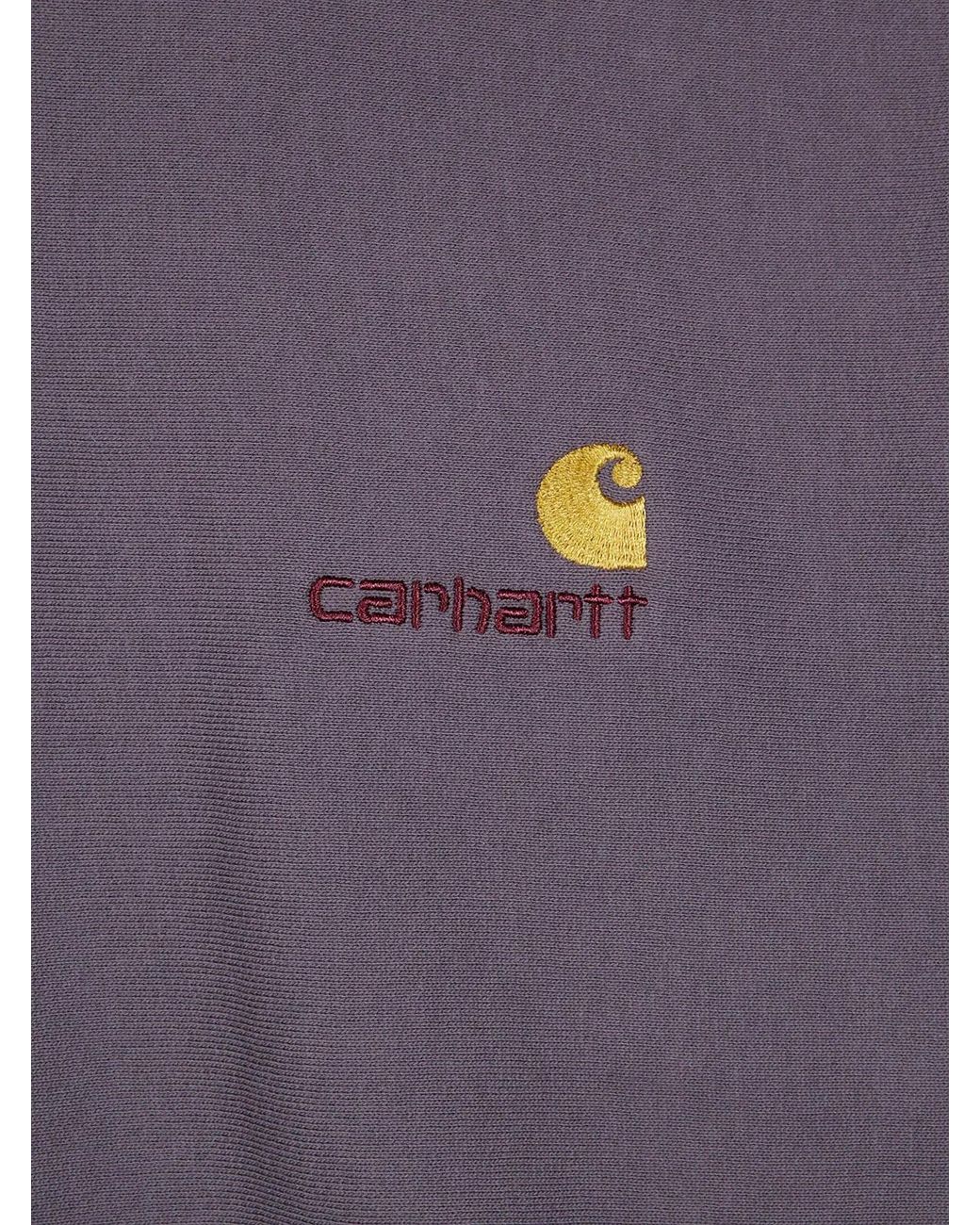 Carhartt Purple "Half Zip American Script" Sweat