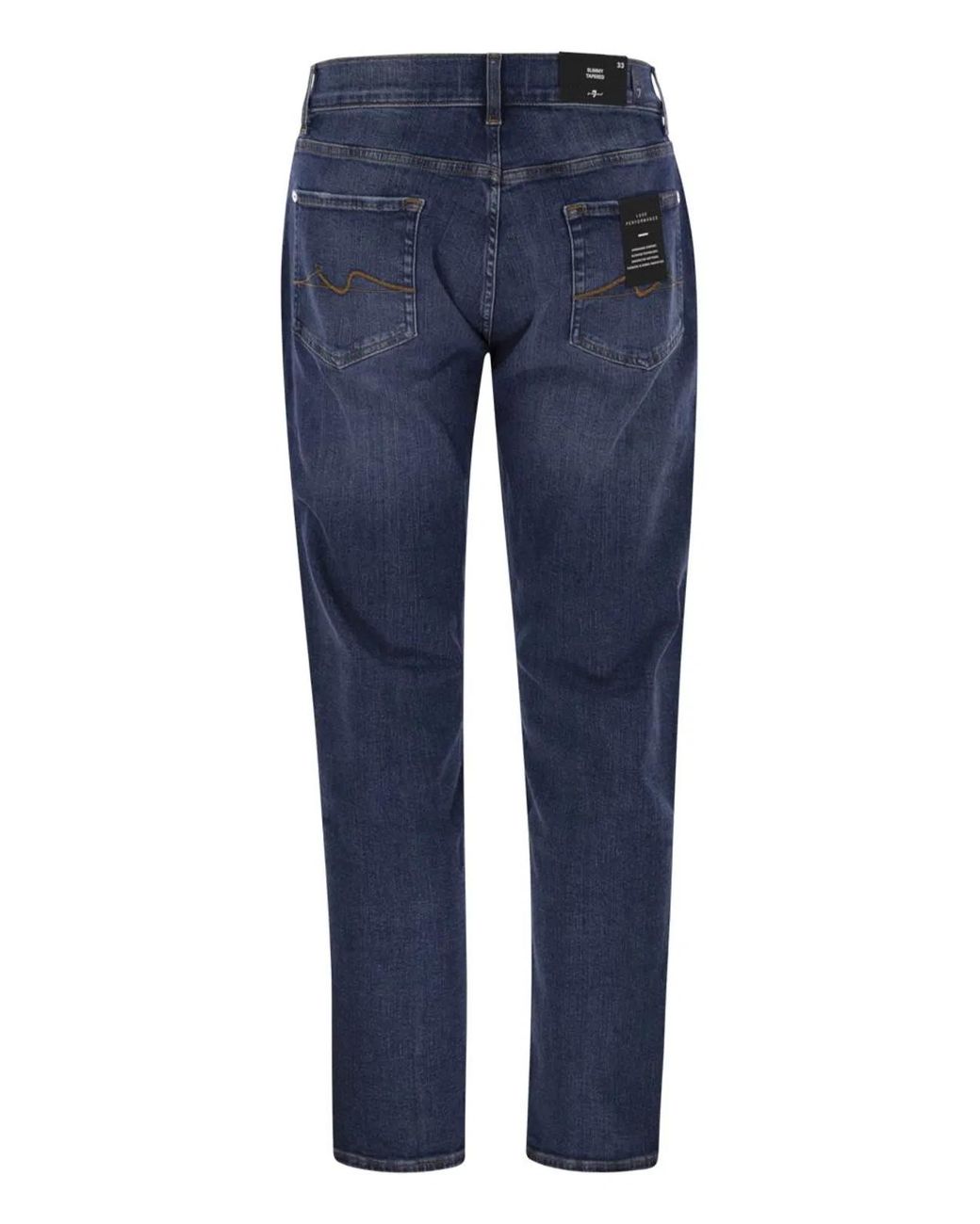 7 For All Mankind Blue Slimmy Tapered for men