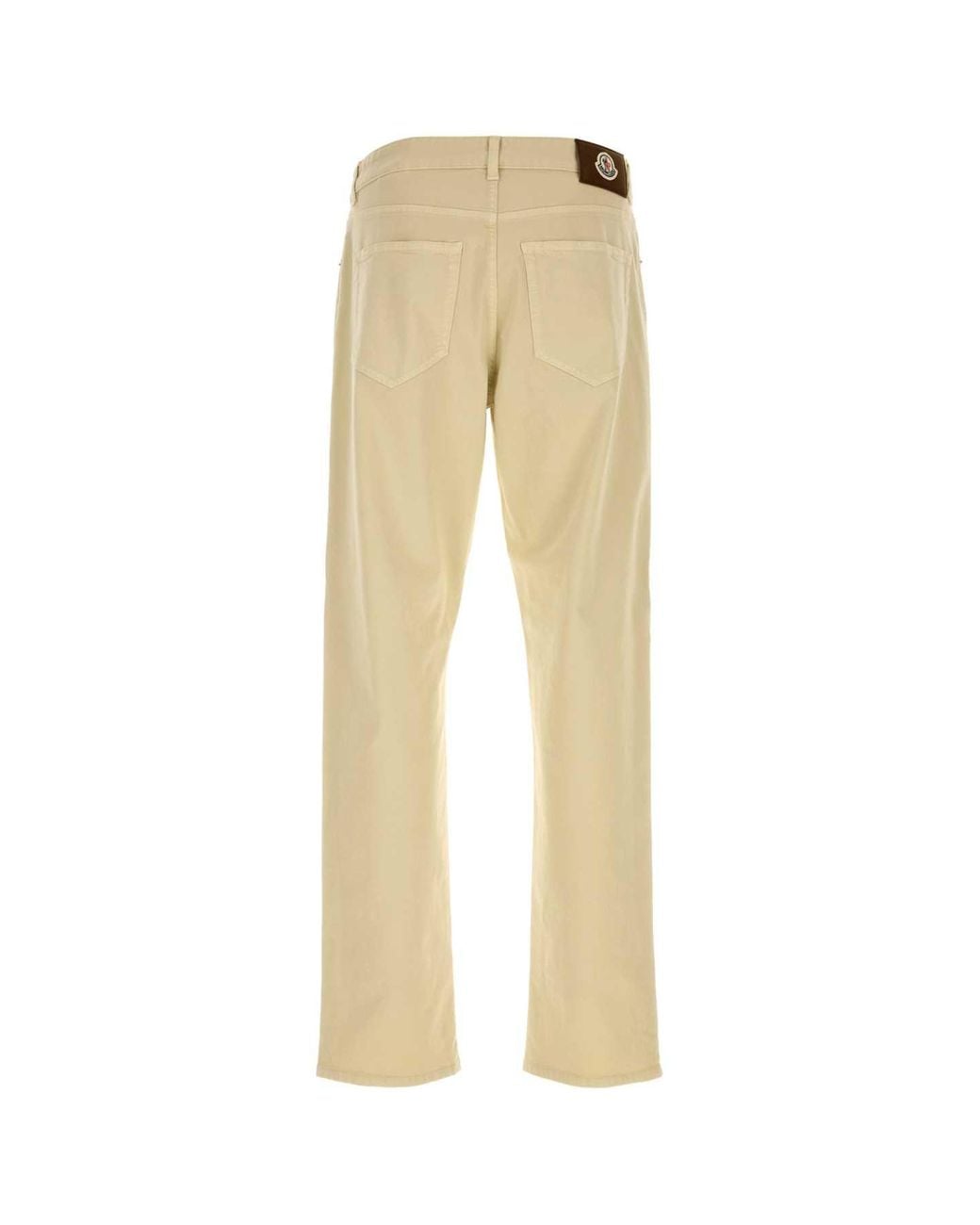 Moncler Natural Stretch Cotton Pants for men