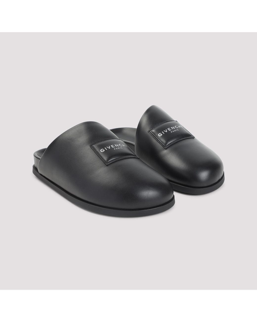 Givenchy Black Leather Mules