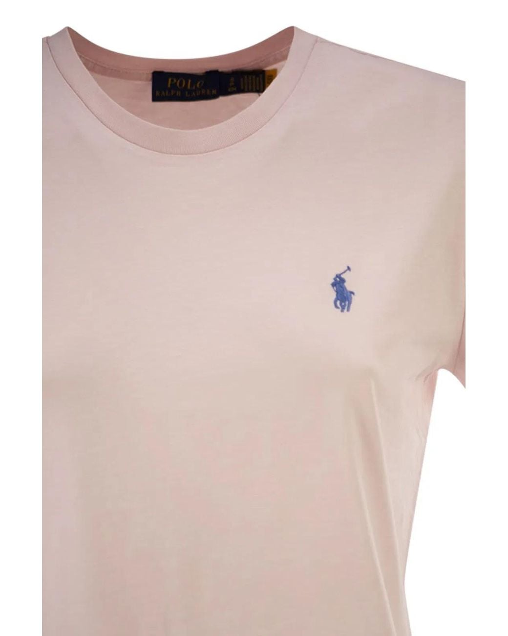 Polo Ralph Lauren Pink Classic-Fit Crew Neck T-Shirt