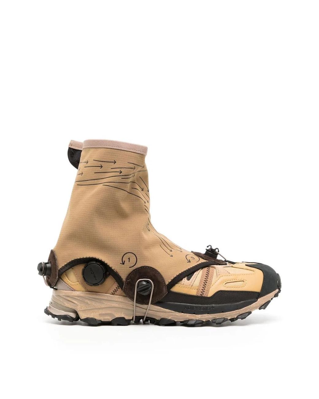 Adidas Brown Hyperturf Adventure Gaiter Sneakers for men