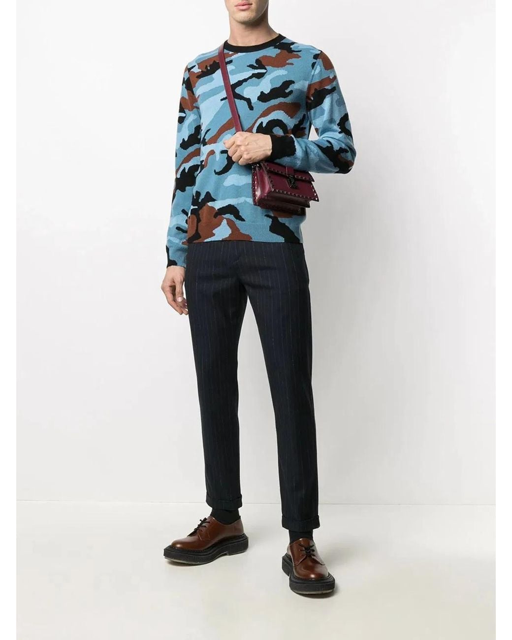 Valentino Blue Tv0Kc00F2E3 Camu Jersey for men