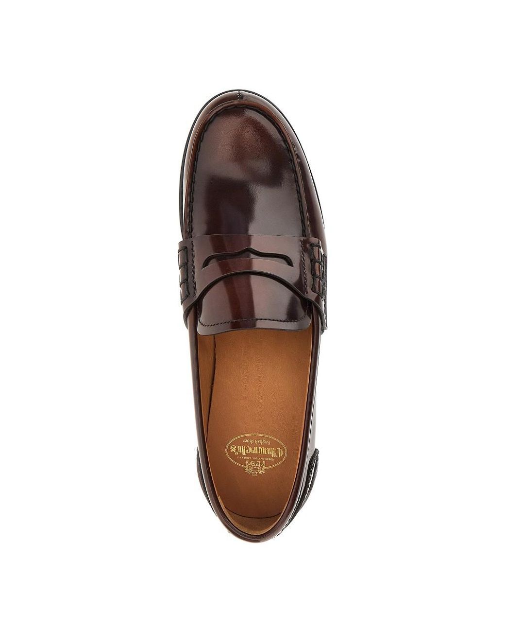 Church's Brown Pembrey W5 Fumé Polished Leather Loafers