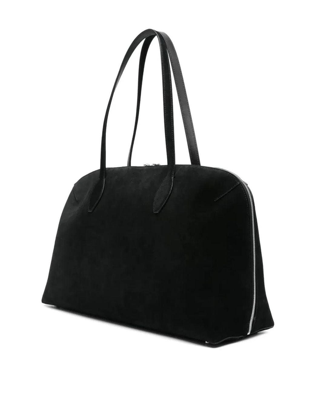 Totême Black "Suede Day" Tote Bag