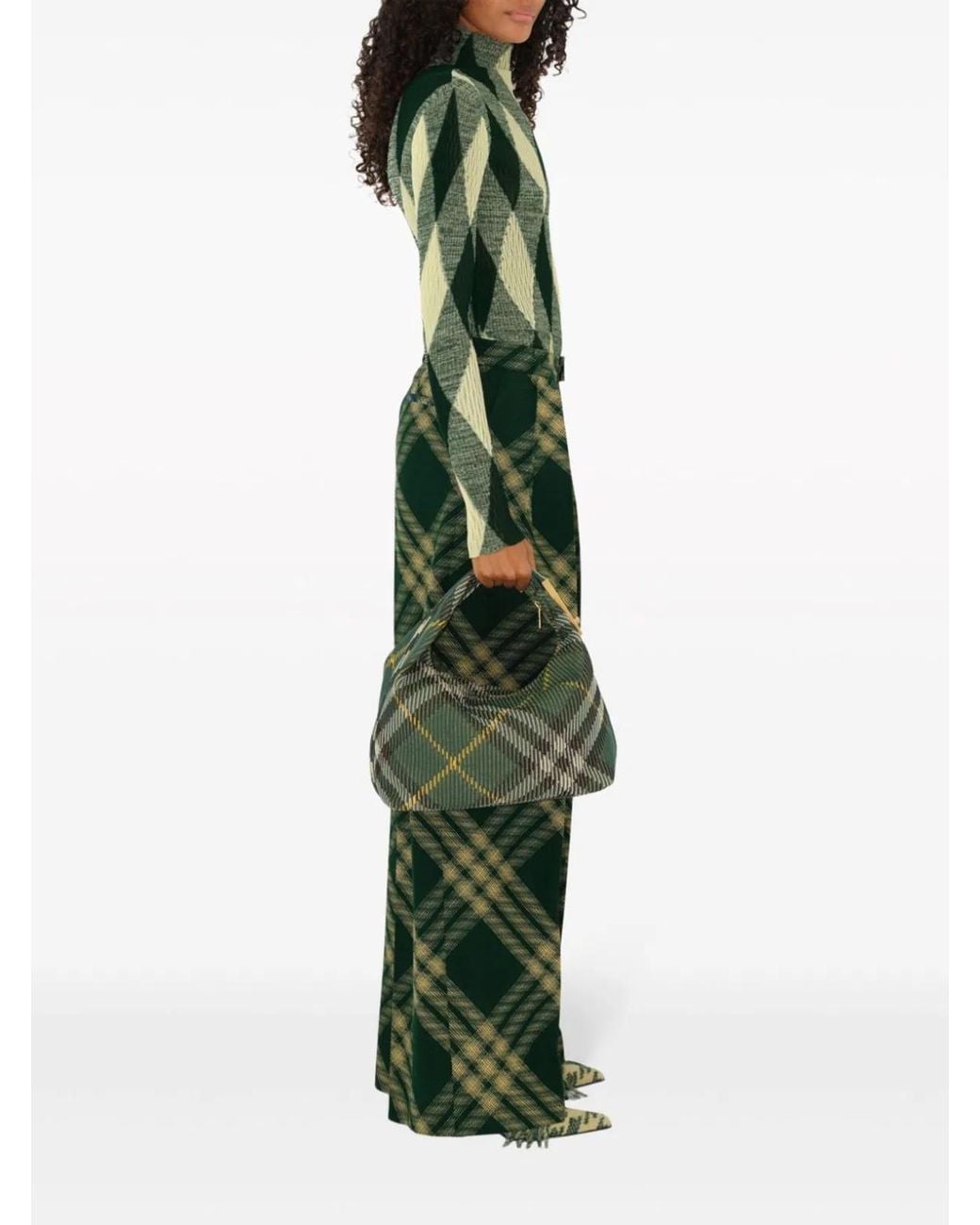 Burberry Green Medium Duffle Bag