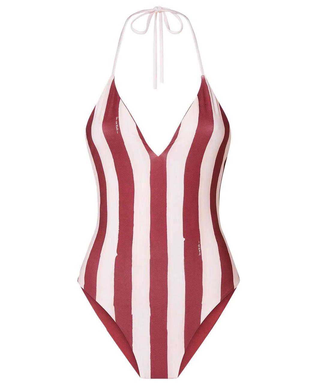 Fendi Red Reversible One-Piece Swimsuit