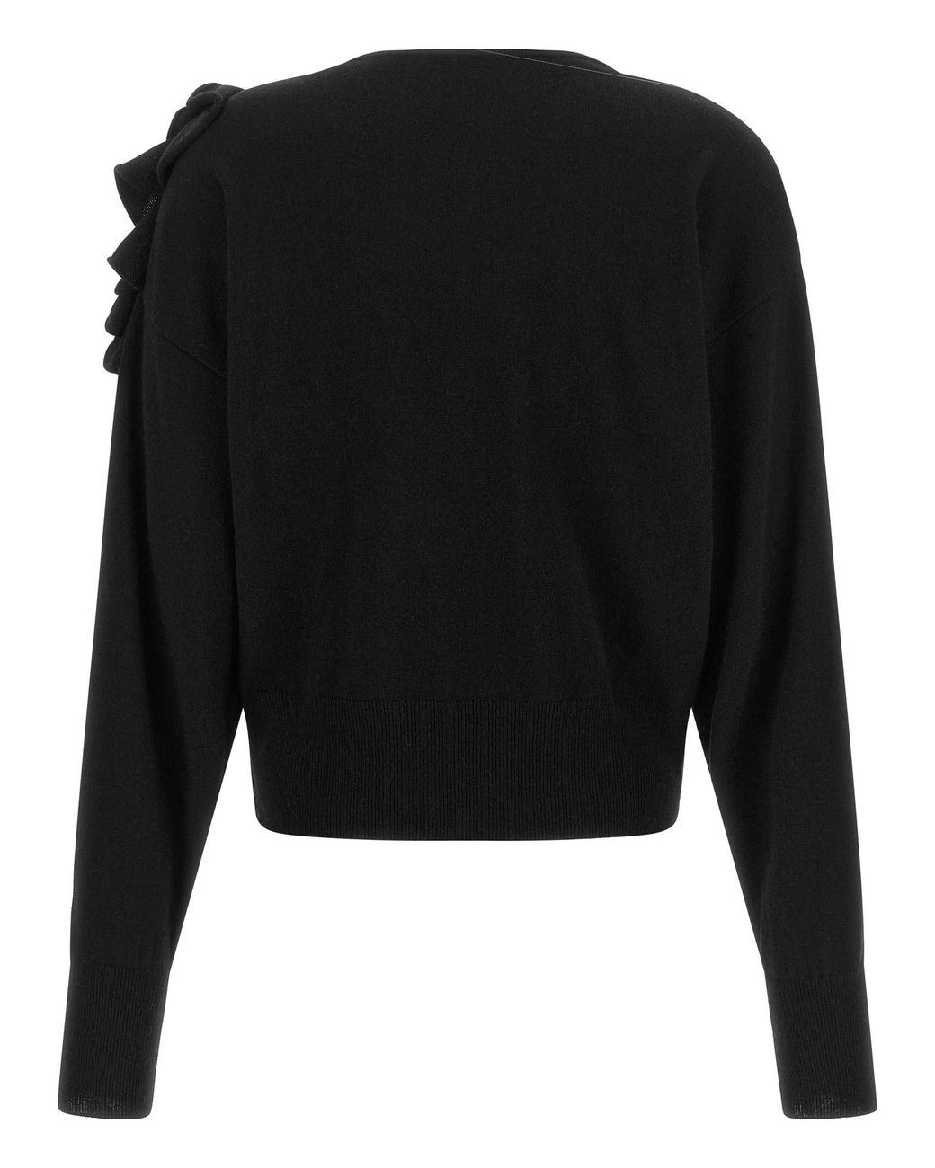 Nude Black Ruffled Sweater