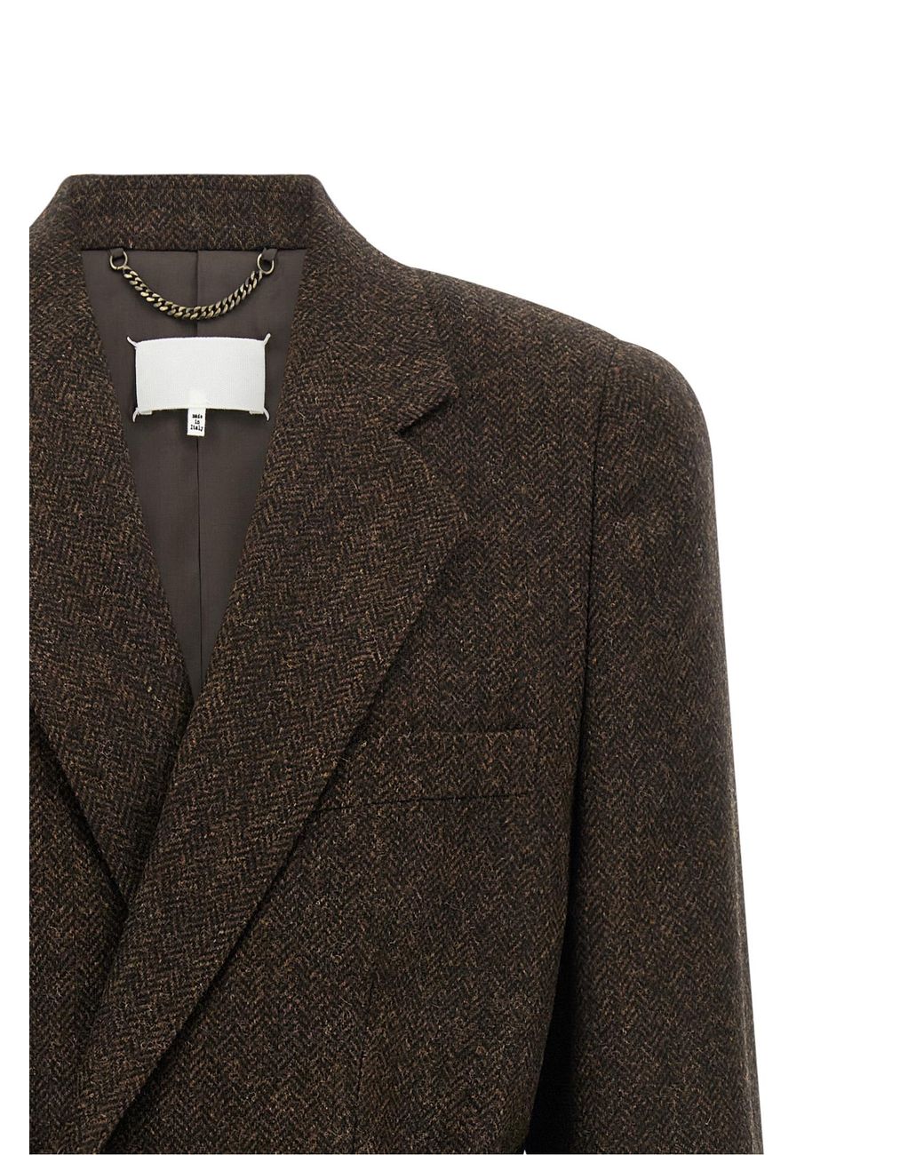 Maison Margiela Black 'Four Stitches' Coat for men
