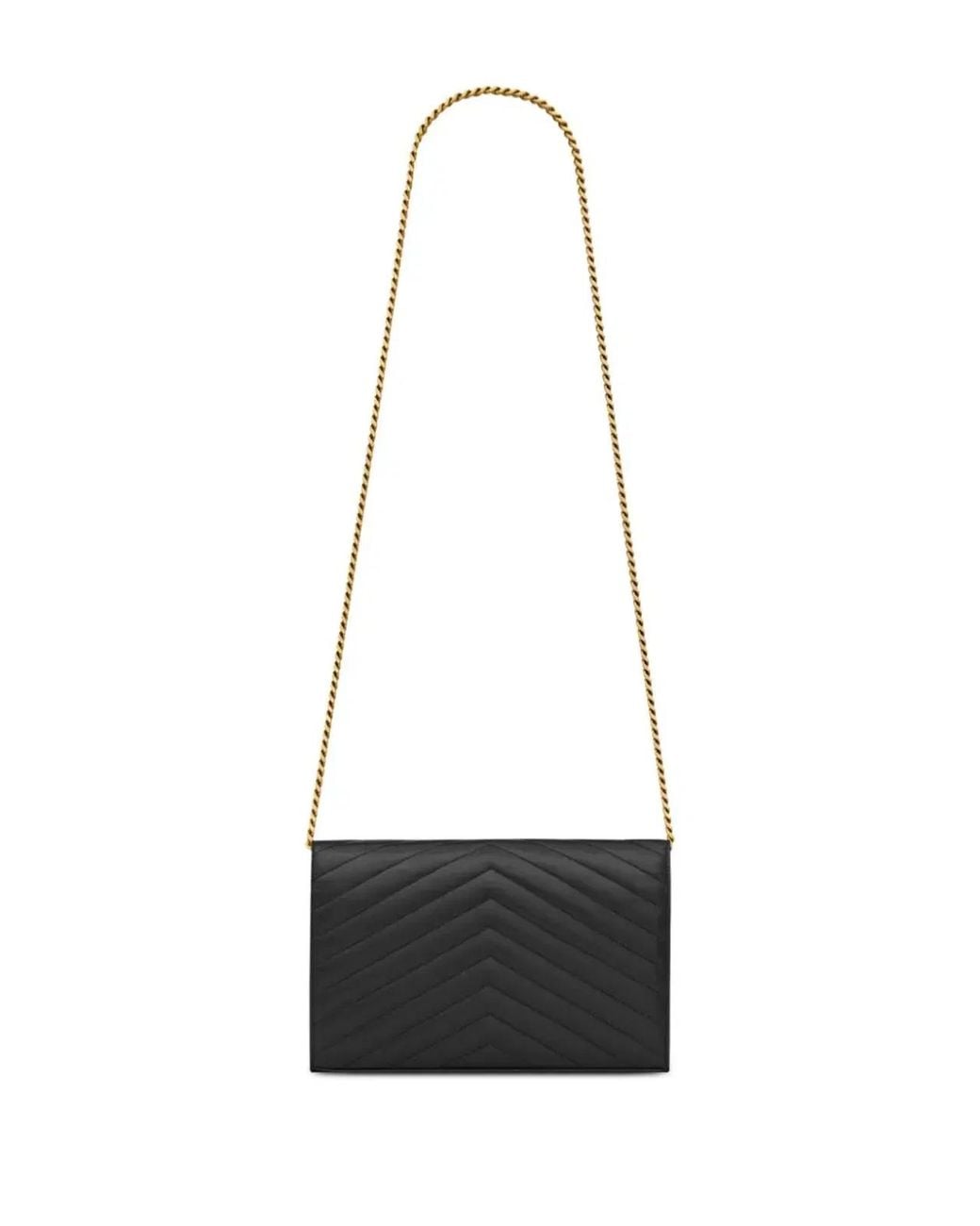 Saint Laurent White Leather Cassandre Clutch