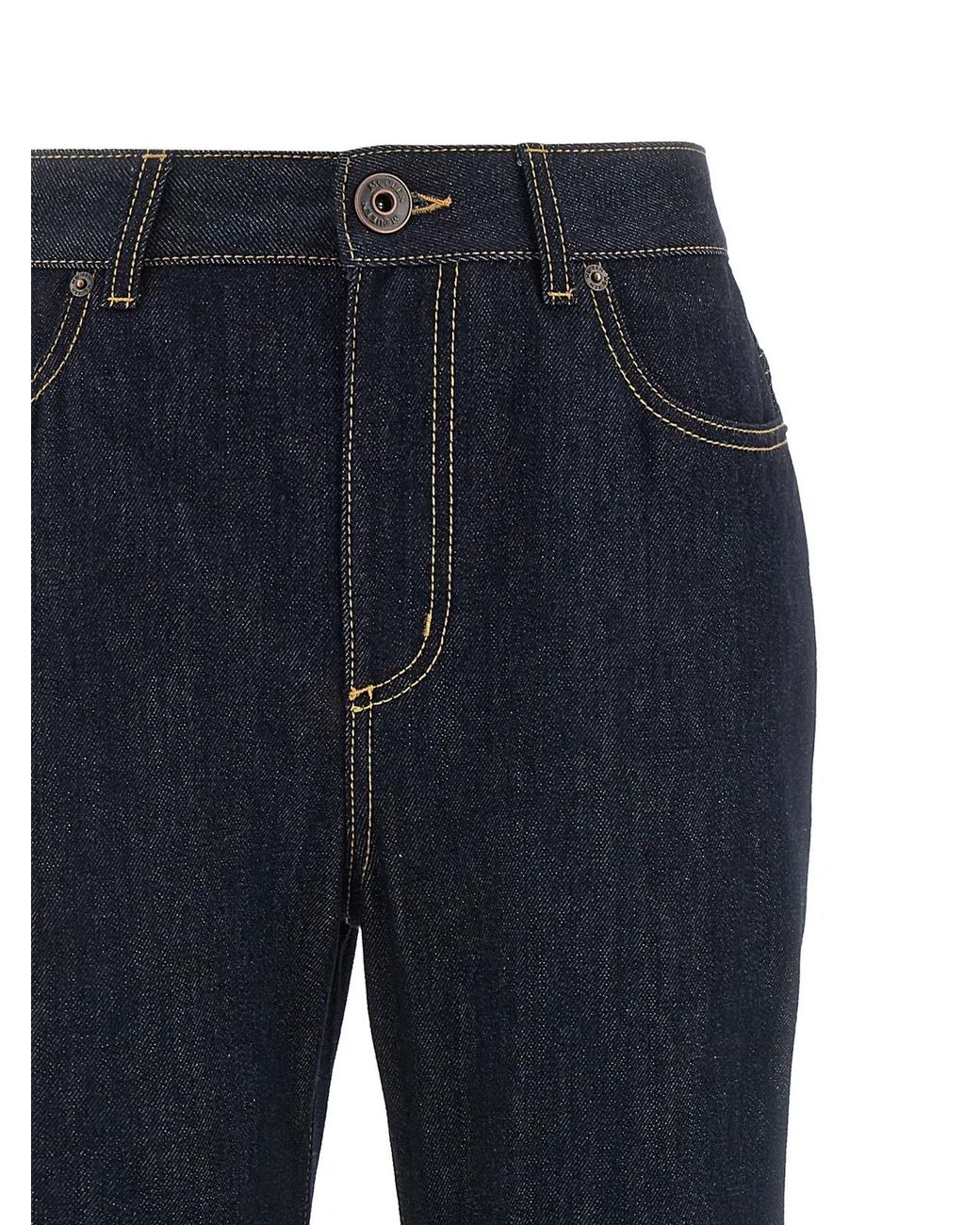 McQueen Blue Straight Leg Jeans