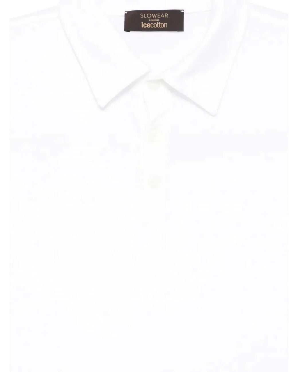 Zanone White Short Sleeves Polo Shirt for men