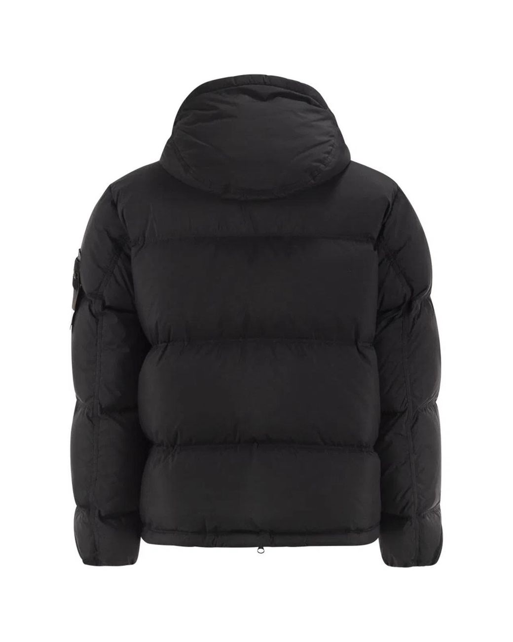 Stone Island Black Matt Ripstop Cordura Hooded Down Jacket for men