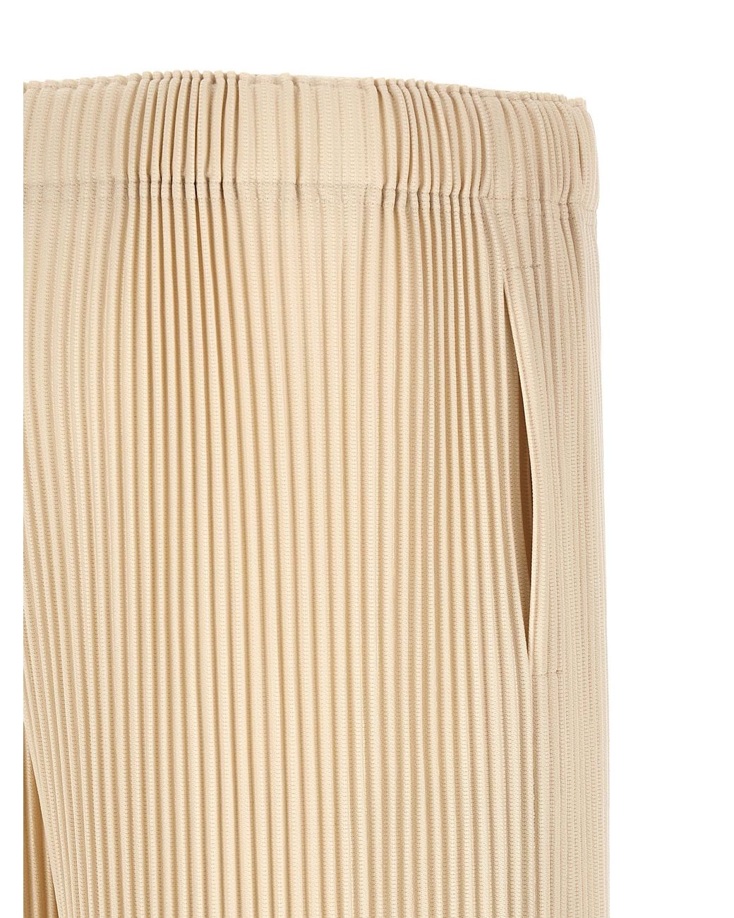 Homme Plissé Issey Miyake Natural 'Wear Or Wrap' Bermuda Shorts for men