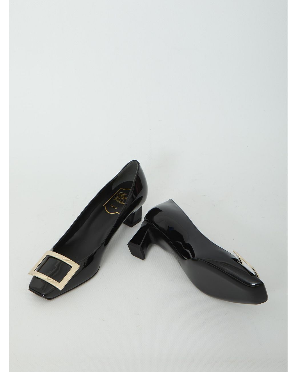 Roger Vivier Black Belle Vivier Trompette Pumps