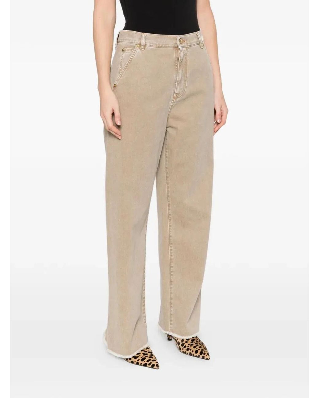 DARKPARK White "Sienna" Loose Side Split Denim
