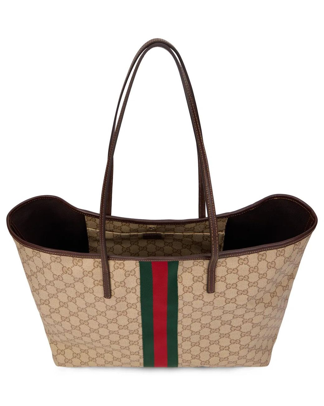 Gucci Natural Gg Canvas Large Tribeca Shopping Bag
