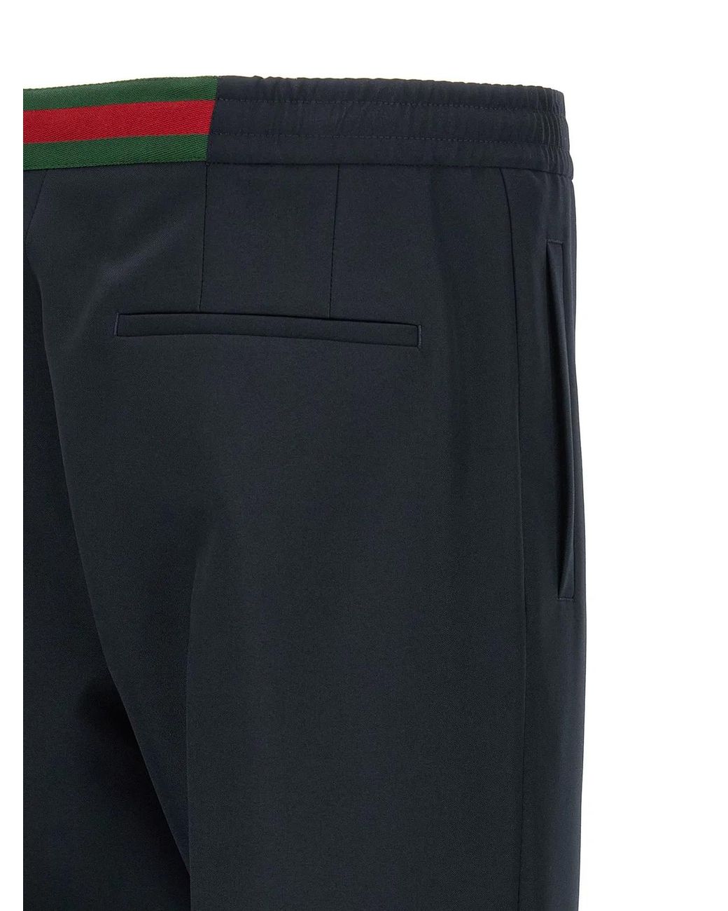 Gucci Blue Technical Panama Pants for men