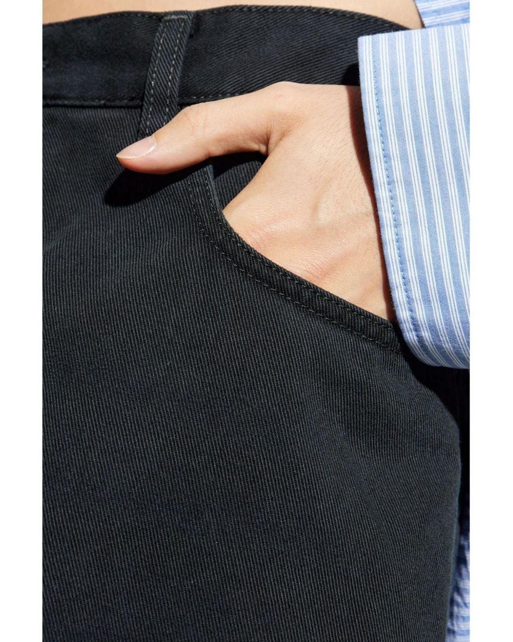 Balenciaga Black Baggy Pants for men