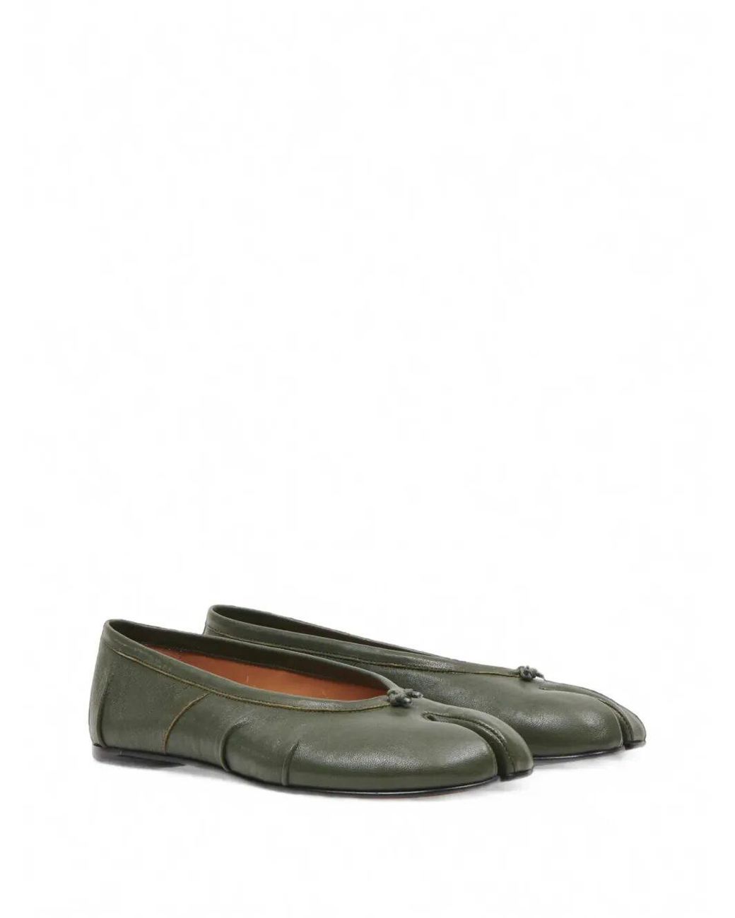 Maison Margiela Green "Tabi" Ballerina New
