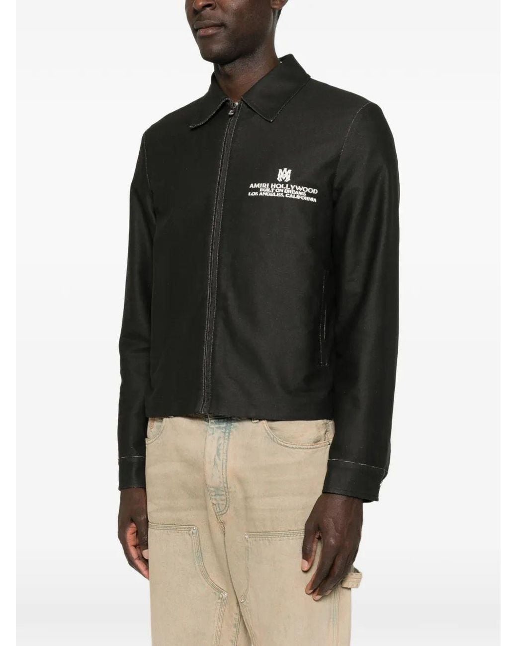 Amiri Black Ma Hollywood Cotcanv Blouson for men