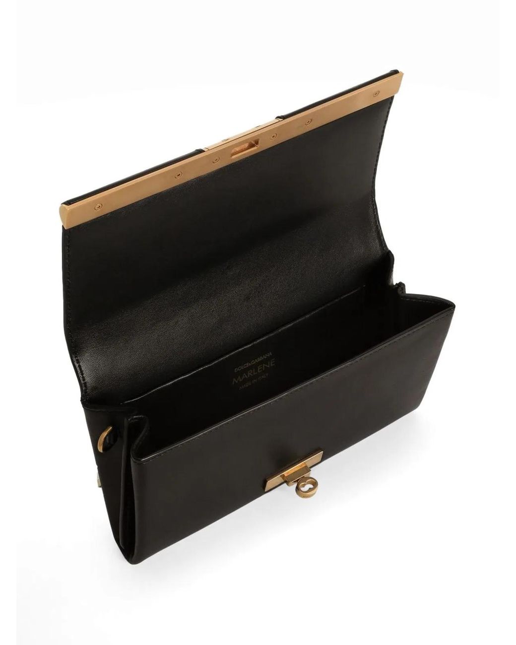 Dolce & Gabbana Black Dolce & Gabbana Marlene Leather Wallet Bag