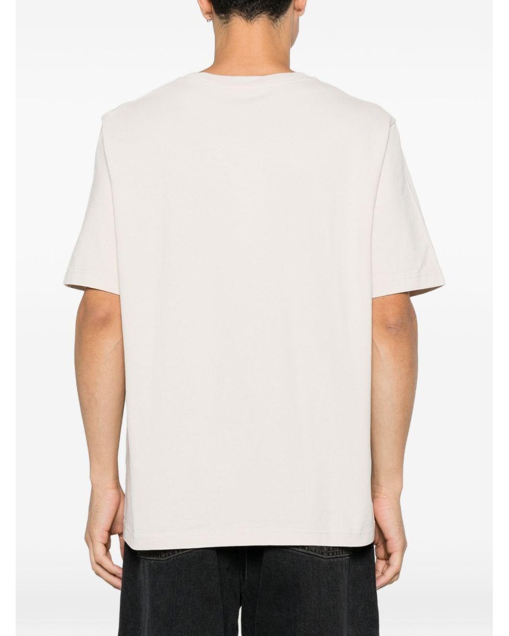 Maison Kitsuné White Maison Kitsuné Chillax Fox Cotton T-Shirt for men