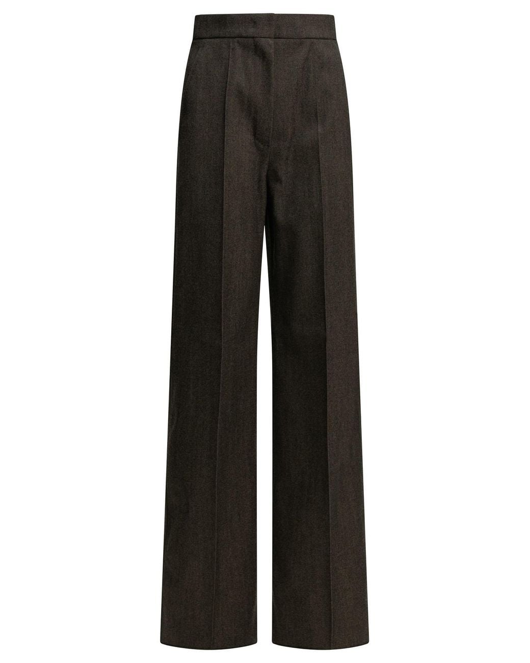 Max Mara Black Tailored Wool Pants