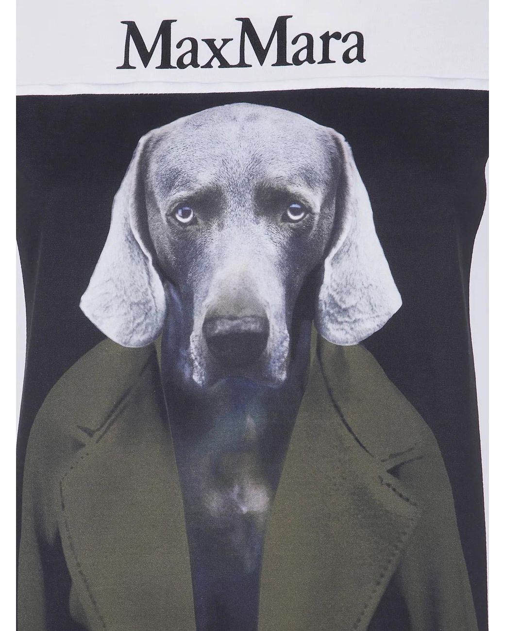 Max Mara Gray "Mxm Calca" Classic Print T-Shirt